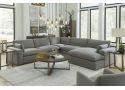 Blakeview 5 Seater Modular Fabric Lounge Suite with Chaise